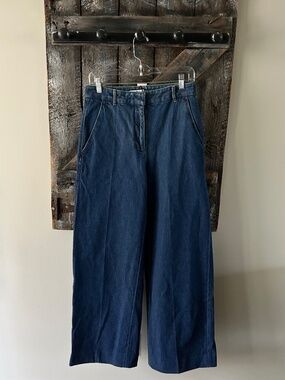 New w/Tags Arritzia Babaton Meetup Wide No Stress Medium Blue Denim Jeans